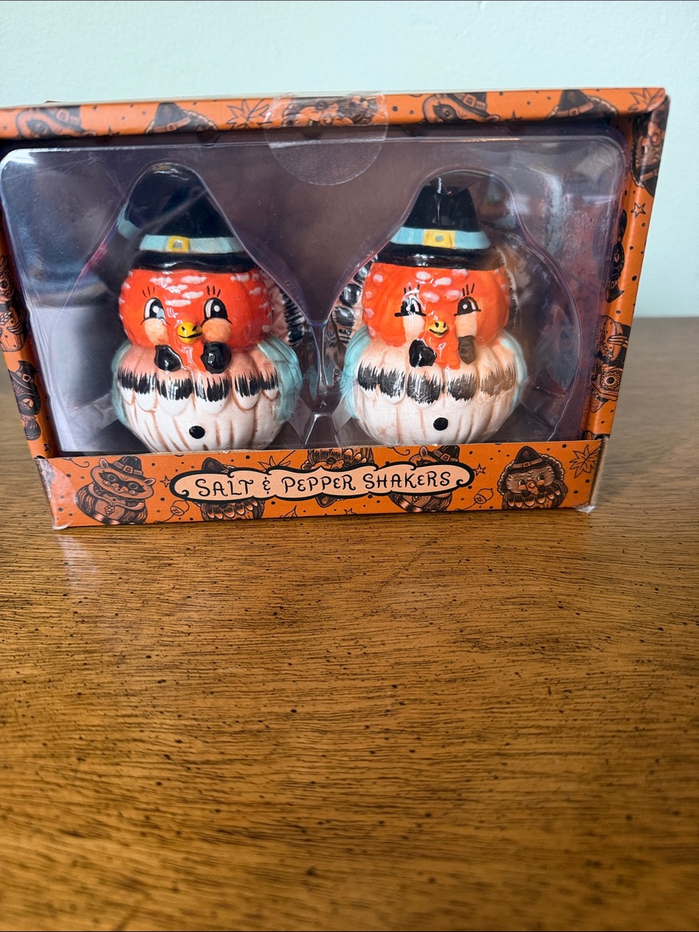 Johanna Parker Thanksgiving Turkey Salt & Pepper Shakers NIB